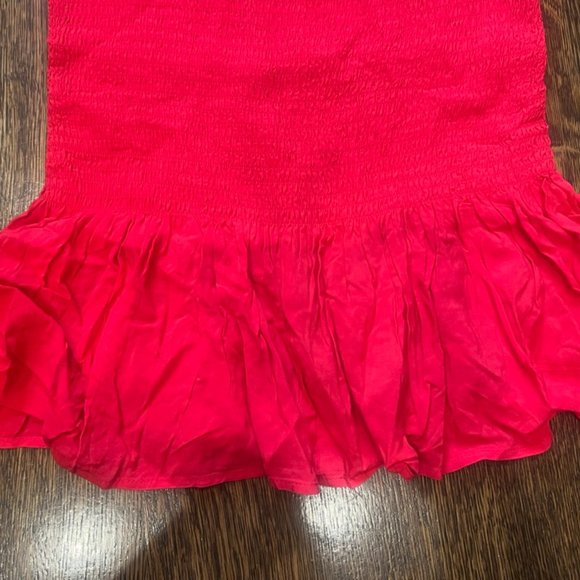 Elodie Red Ruffled Tank Top - Picture 3 of 6